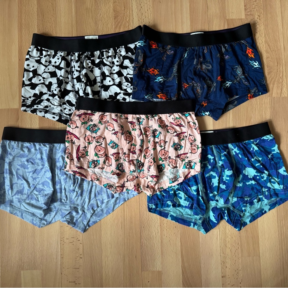 Bundle of 5 MeUndies Men’s Boxer Briefs Underwear Condition: NWOT, Size: Small